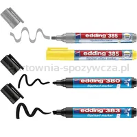 Zestaw Markerów Do Efektów Na Flipchartach E-385, E-380 I E-383 Edding, 4 Szt., Mix Kolorów - 3