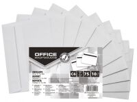 Koperty samoklejące OFFICE PRODUCTS, SK, C6, 114x162mm, 75gsm, 10szt., białe