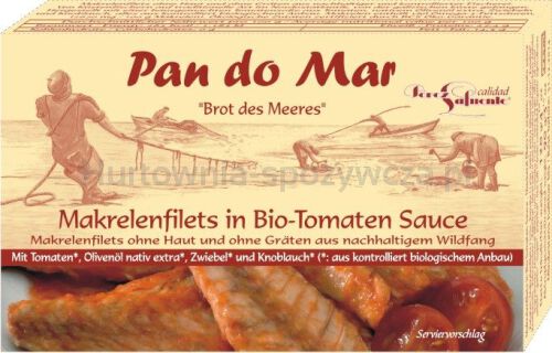 Makrela Filety W Bio Sosie Pomidorowym 120 G (90 G) - Pan Do Mar [BIO]