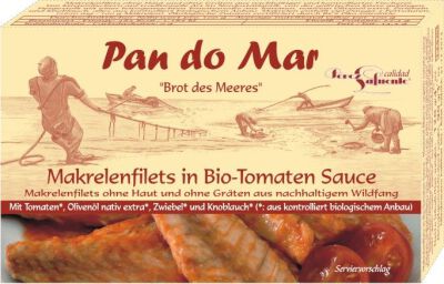 Makrela Filety W Bio Sosie Pomidorowym 120 G (90 G) - Pan Do Mar [BIO]