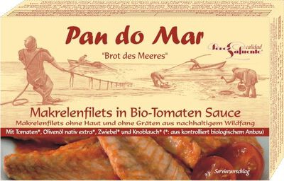 Pan Do Mar Makrela Filety W Bio Sosie Pomidorowym 120 G (90 G) [BIO]