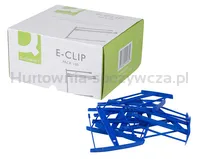 Klipsy archiwizacyjne Q-CONNECT E-Clip, grubość pliku max. 7cm, niebieski - 4
