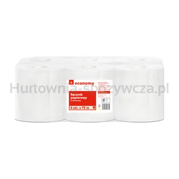 Tg Economy Ręcznik Papierowy 2W 100 % Celuloza 6 X 75M