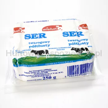 Wieluń Twaróg półtłusty 250g