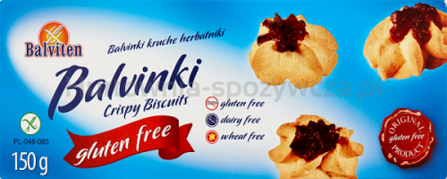 Balviten Balvinki Kruche Herbatniki Bezglutenowe 150G