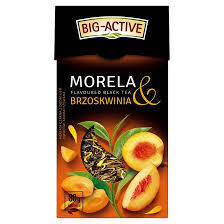 Big-Active Herbata Czarna Aromatyzowana Brzoskwinią I Morelą 80G