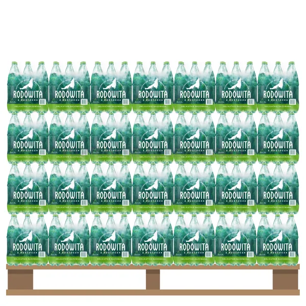 Rodowita Woda Delikatnie Gazowana 1,5L <br>(Paleta 456 szt.)