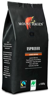 Kawa Ziarnista Arabica 100 % Espresso Fair Trade Bio 1 Kg - Mount Hagen [BIO]