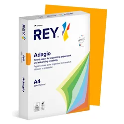 Papier Ksero Rey Adagio, A4, 80Gsm, 70 Pomarańczowy Intense *Ryada080X415 R100