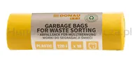 Worki na śmieci DONAU ECO, do segregacji plastiku, 120l, 10 szt., żółte - 4
