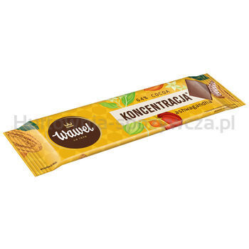 Wawel Miniczekolada funkcjonalna KONCENTRACJA - Gorzka 64% cocoa z ashwagandhą 20g