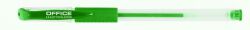 Office Products Długopis żelowy, gumowy uchwyt, 0,5mm, zielony 