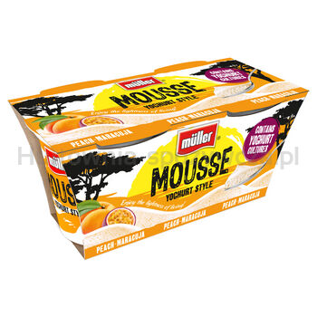 Müller Mousse brzoskwinia marakuja 2x95g