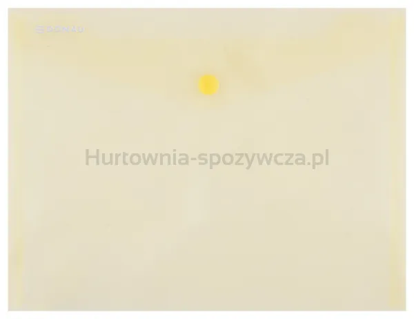 Teczka kopertowa DONAU zatrzask, PP, C5, 180mikr., żółta