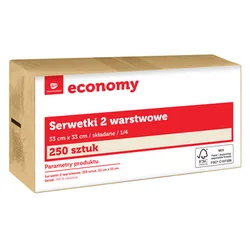 TG Economy Serwetka 33x33 cm, 2 warstwowa eco 250 sztuk