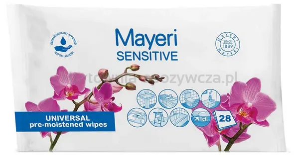 Uniwersalne chusteczki nawilżone do czyszczenia 28szt