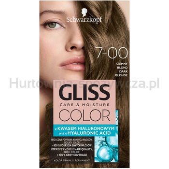 Gliss Color Krem Koloryzujący 7-00 Ciemny Blond 60 Ml+060 Ml+22,5 Ml