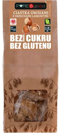 Ciastka Owsiane Z Orzechami Laskowymi Bezgl. B/C 150G