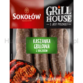 Sokołów Kaszanka Grillowa Z Boczkiem 600G 