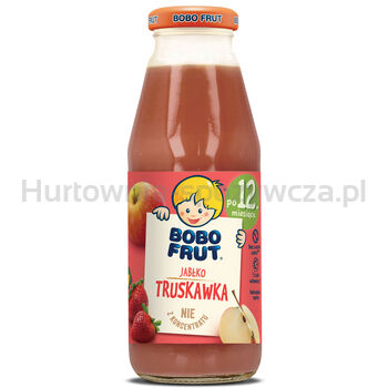 Bobo Frut Nektar Jabłko, Truskawka 300 Ml Po 12 Miesiącu