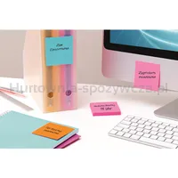 Post-It Karteczki samoprzylepne Super Sticky Z-Notes, COSMIC, 76x76mm, 6x90 kart.  - 3