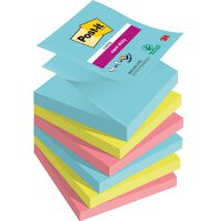 Post-It Karteczki samoprzylepne Super Sticky Z-Notes, COSMIC, 76x76mm, 6x90 kart. [BIURO]