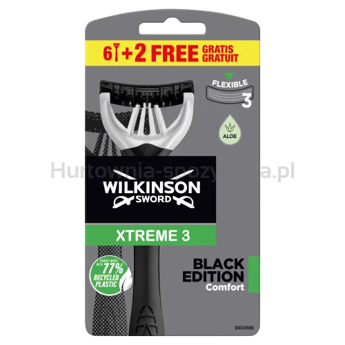 Wilkinson Sword Xtreme3 Black Edition 6+2