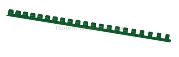 Grzbiety do bindowania OFFICE PRODUCTS, A4, 12mm (95 kartek), 100 szt., zielone