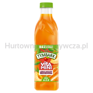 Tymbark Vitamini 100% Sok Jabłko Marchew Brzoskwinia 1 L