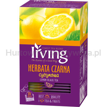 Irving Herbata Czarna Cytrynowa 20X1,5 g kopert