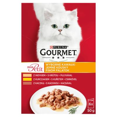 Purina Karma Dla Kota Gourmet Mon Petit Mix Drobiowy (6X50G)