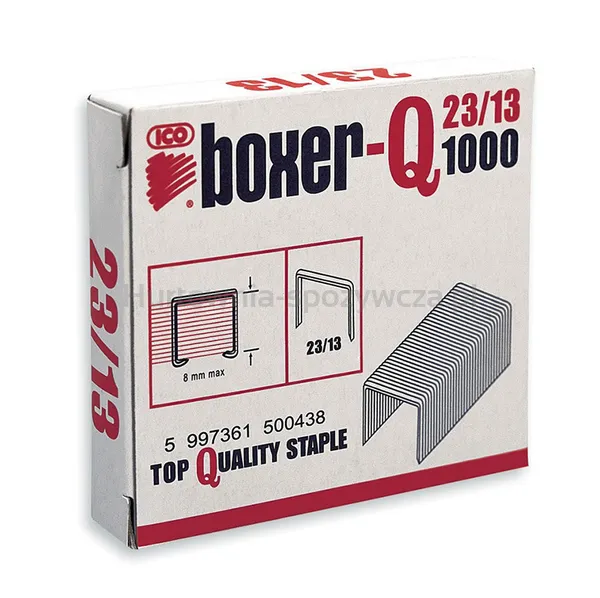 Ico Boxer Zszywki 23/13, Galwanizowane, 1000Szt. 