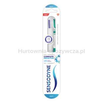 Sensodyne Complete Protection Soft delikatna szczoteczka z cienkim włosiem do nadwrażliwych zębów i elastyczną główką