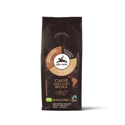 Alce Nero Kawa Mielona Arabica/Robusta Strong Fair Trade Bio 250 G [BIO]