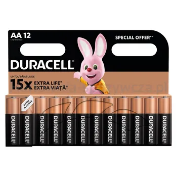 Duracell Baterie Alkaliczne Typ Aa 12Szt.