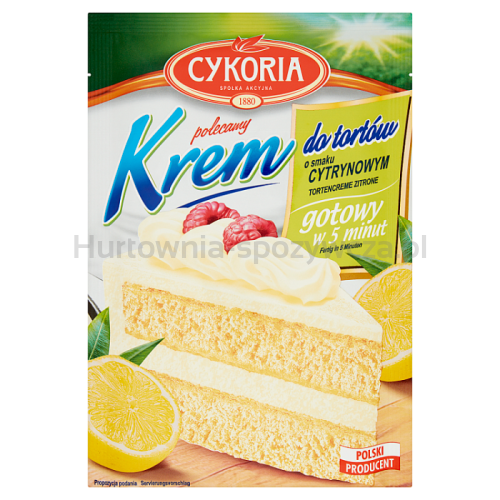 Cykoria Krem Do Tortów O Smaku Cytrynowym 100G 