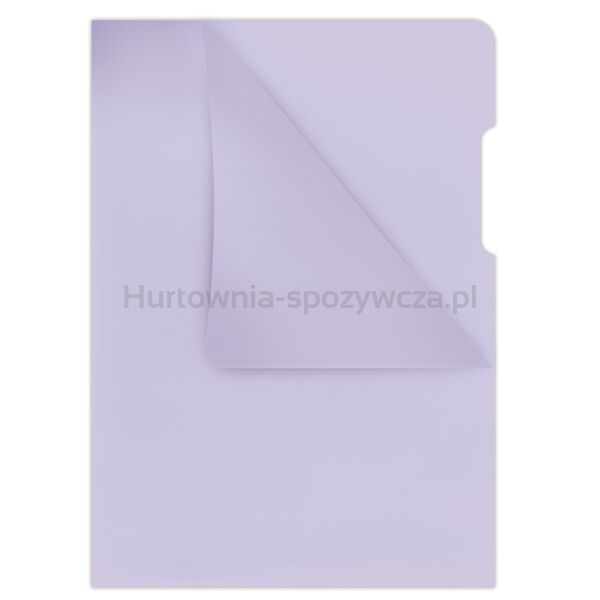 Donau Obwoluta typu L, PP, A4, krystal, 180mikr., fioletowa 