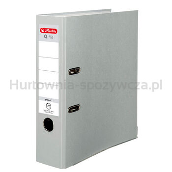 Segregator Herlitz A4 8 cm popielaty Q.file