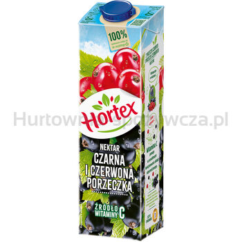 Hortex Nektar czarna i czerwona porzeczka karton 1L