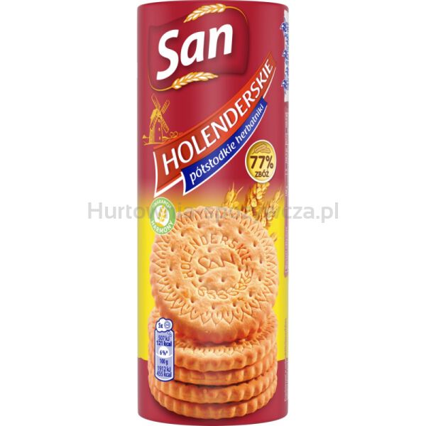 Herbatniki holenderskie SAN, półsłodkie, 150g