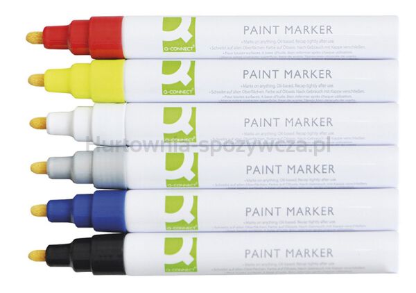 Marker olejowy Q-CONNECT, okrągły, 2-3mm, biały - 2