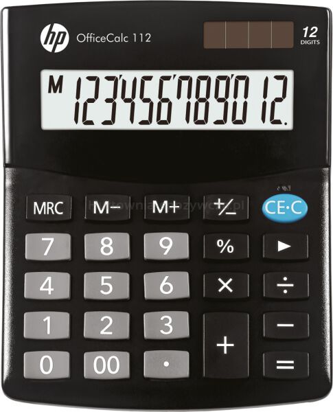 HP-OC Kalkulator biurowy 112/INT BX, 12-cyfr. wyświetlacz, 125x101x33mm, czarny 