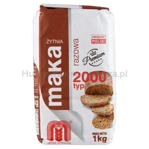 Stoisław Mąka Żytnia Typ 2000 Razowa 1 Kg