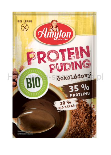 Budyń Proteinowy O Smaku Czekoladowym Bez Dodatku Cukru Bezglutenowy Bio 45 G - Amylon [BIO]