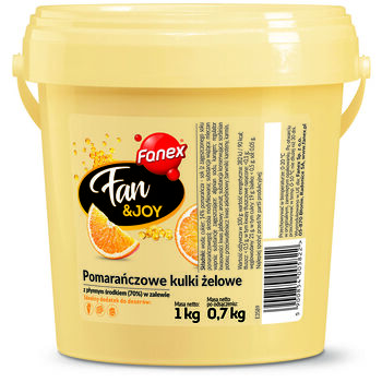 Fanex FanJoy Pomarańczowe Kulki Żelowe 1 Kg/0,7 Kg