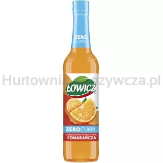 Syrop owocowy ŁOWICZ, pomarańczowy zero, 400ml