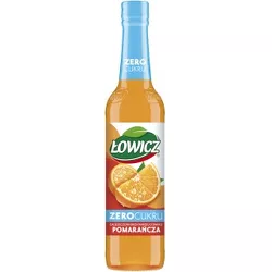 Syrop owocowy ŁOWICZ, pomarańczowy zero, 400ml