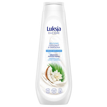 Luksja Płyn Do Kąpieli Silk Care Kremowy Kokos I Gardenia 900 Ml