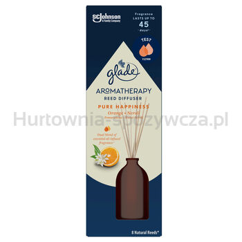 Glade Odświeżacz Powietrza Pachnące Patyczki Aromatherapy Reed Diffuser Pure Happiness  80Ml