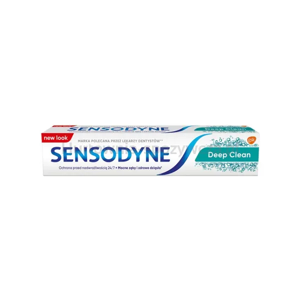 Sensodyne Deep Clean Pasta Do Nadwrażliwych Zębów Z Fluorem Wzmacniająca I Utwardzająca Szkliwo, 75 Ml